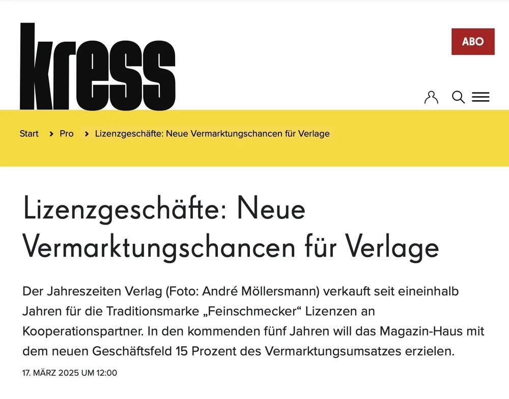 kress pro: Lizenzgeschäfte – Neue Vermarktungschancen für Verlage